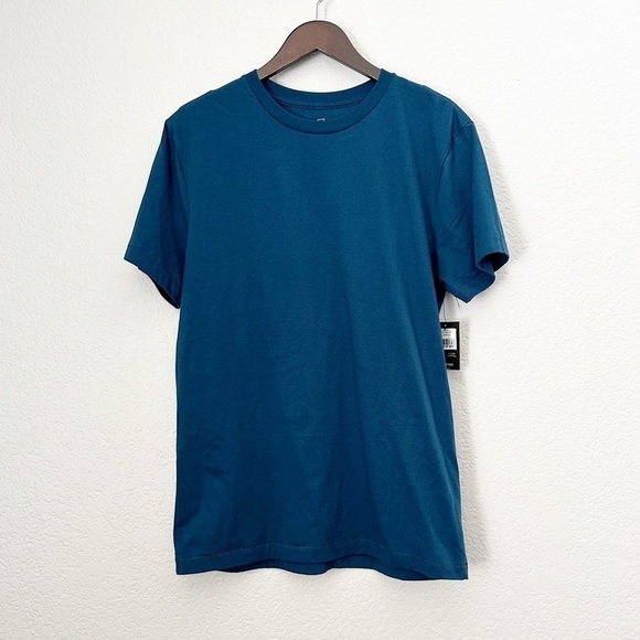 NWT BRIXTON Men's Basic S/S TLRT Marine Blue Large - Picture 1 of 5
